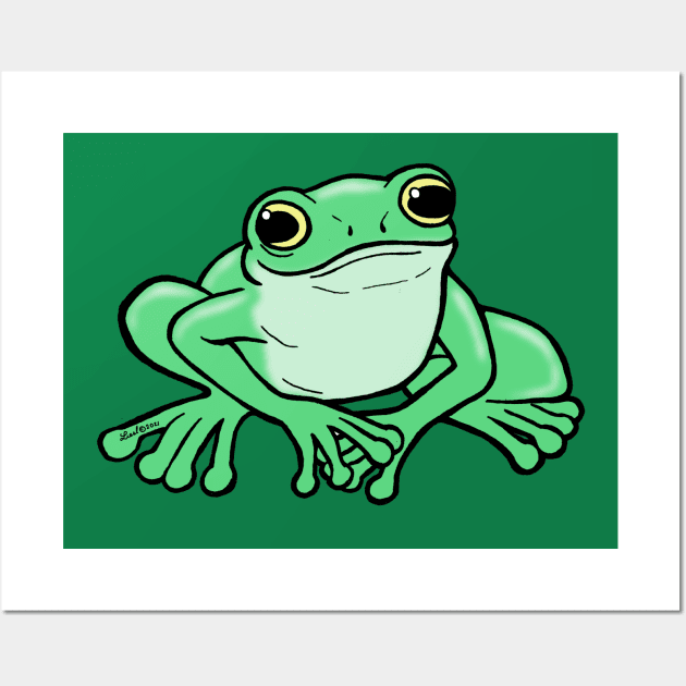 Polite Froggo Wall Art by HonuHoney